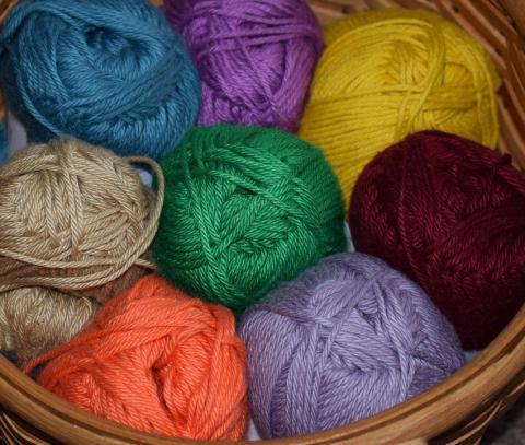 colorful balls of yarn