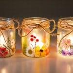 Picture of flowered tea lights