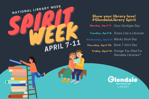 2025 Library Spirit Week Logo