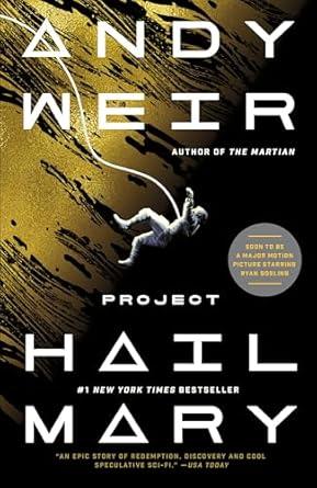 Project Hail Mary by Andy Weir Book Cover