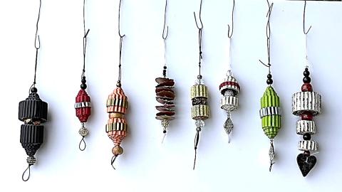 corrugated ornaments