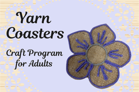 floral yarn coasters craft 