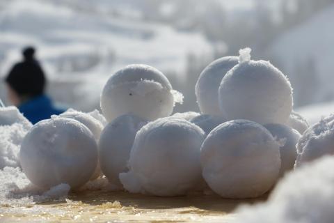 Pile of snowballs