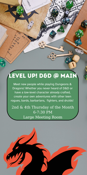 flyer for D&D @ main