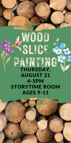 background of wood with event details for program. 