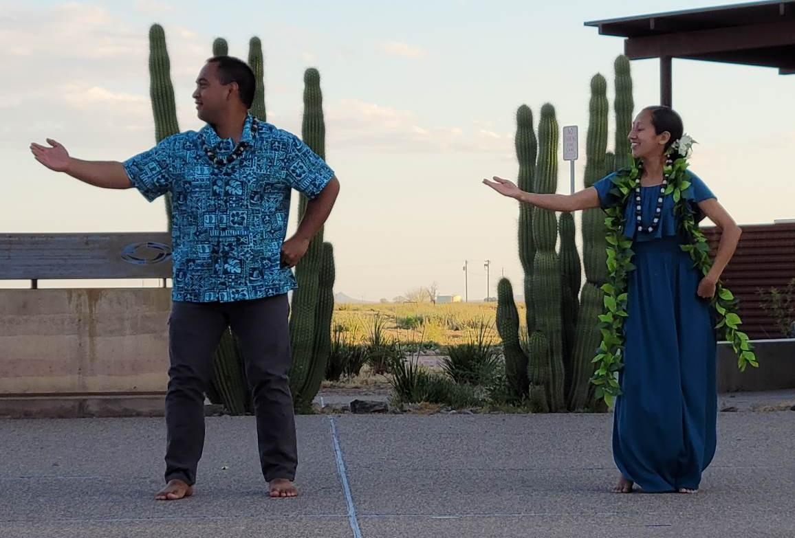 Hula Instructors Presenting