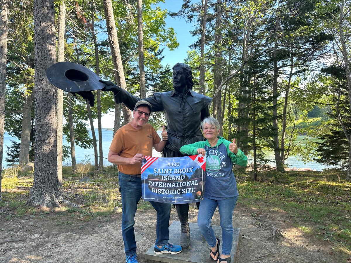 Presenters in the park