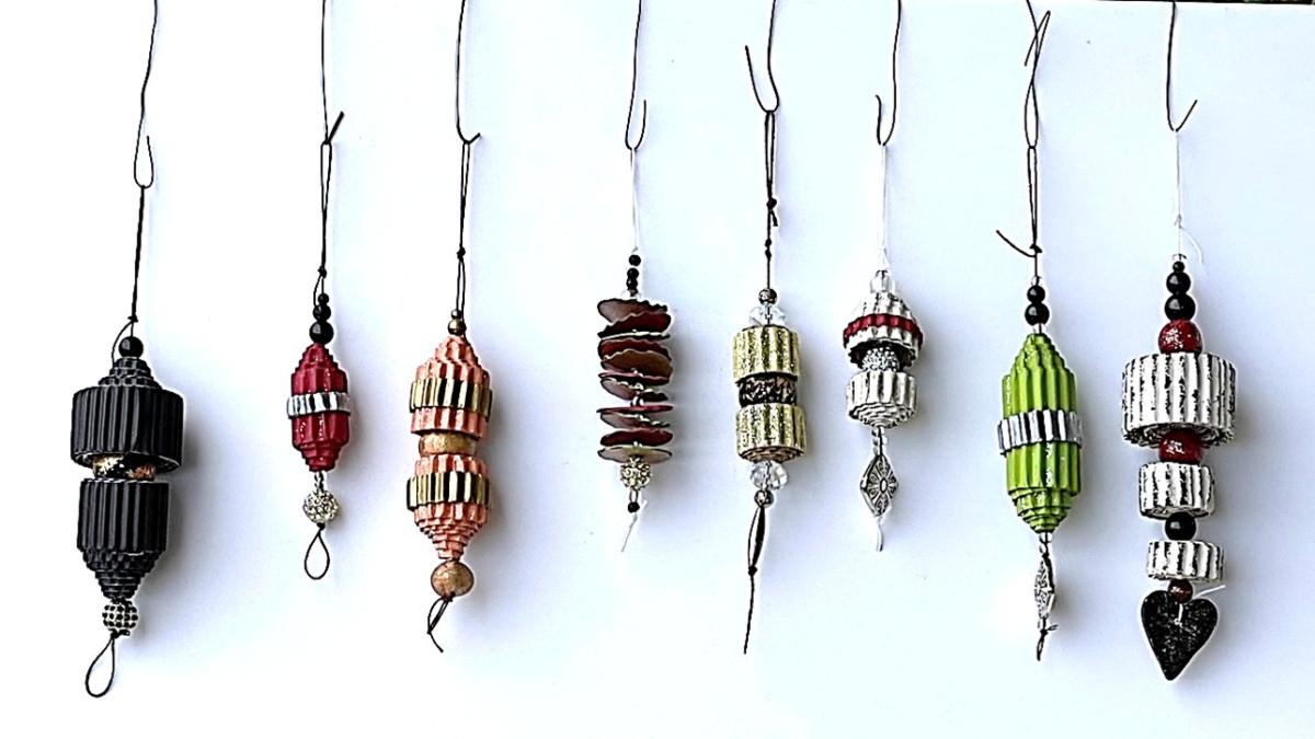 corrugated ornaments