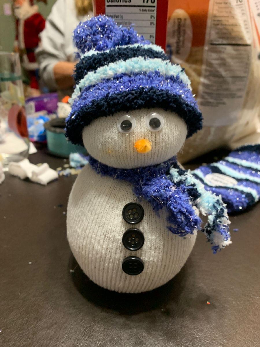 Sock snowman